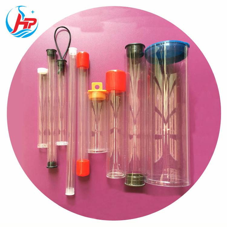 Hard Transparent Plastic Tube With Cap